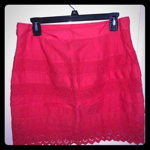 New W Tags Gap eyelet pink skirt